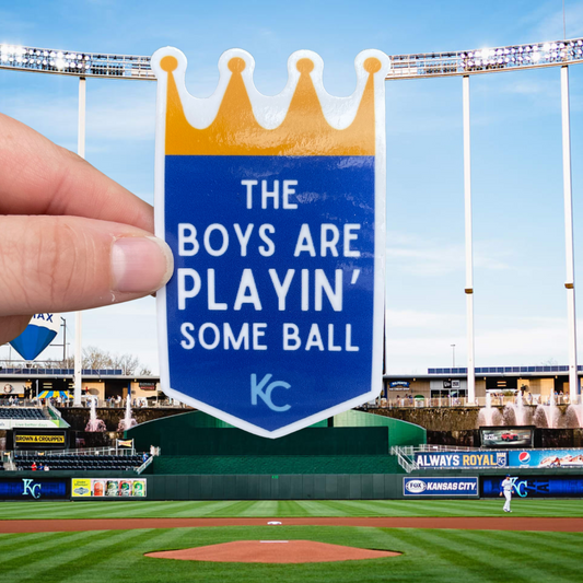 Kansas City Royals Vinyl Sticker - 4” Glossy Decal for Fans